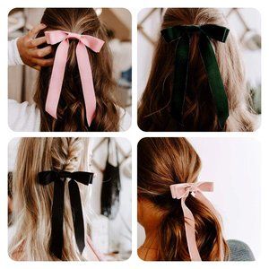 Velvet Hairbow Tie TAN/LIGHT BROWN